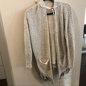Free people fringe cardigan